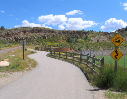 This is the Dam climbing trail.